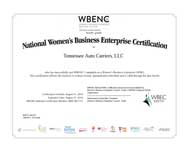WBENC Certificate